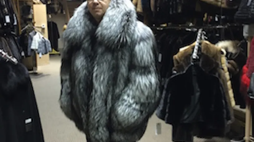 Dimitrios Furs owner Peter Dimitrios at his store. Photo courtesy of Dimitrios Furs